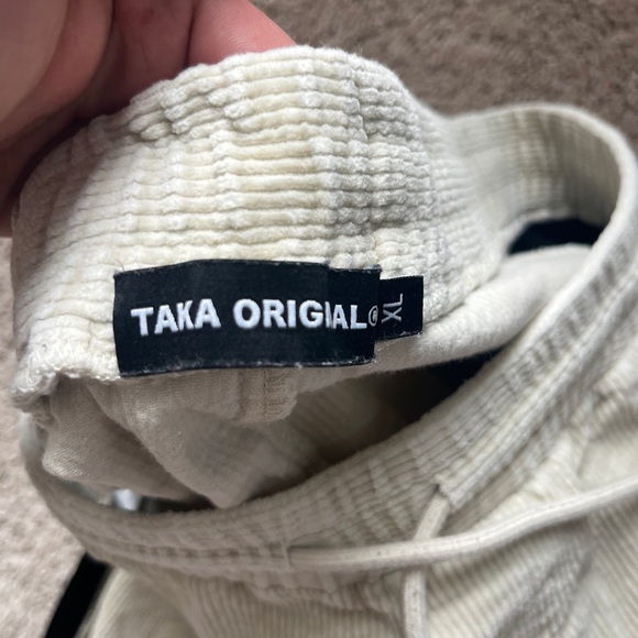 Men's Taka Original White and Black Track Pants - Picture 5 of 6